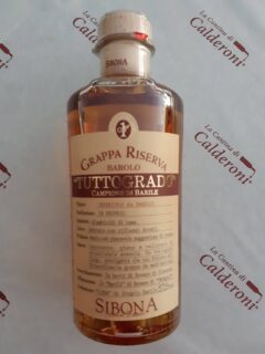 Grappa Riserva Nebbiolo da Barolo Tuttogrado Distilleria Sibona lt 0.50