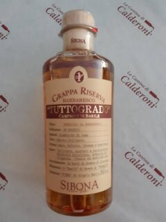 Grappa Riserva Nebbiolo da Barbaresco Tuttogrado Distilleria Sibona lt 0.50